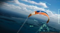 The large kites in the KiteGen system are able to take advantage of high-altitude winds (I...