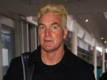 Departure: Sam Jones, seen here last year jetting to Austria to start training for new show The Jump, has pulled out of the series after suffering a shoulder injury