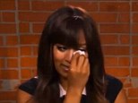 Tears: Tamera wells up next to her sister Tia as she recalls the level of racial hate she has experienced in the three years since her marriage to Fox News correspondent Adam Housely in 2011