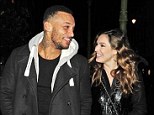 Inseparable: Kelly Brook and David McIntosh headed out for dinner on Monday evening looking truly smitten