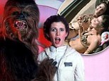 Stars Wars behind the scenes: Never before seen images of Harrison Ford and Carrie Fisher from the first trilogy shared by the man who played Chewbacca