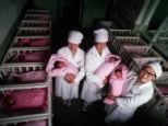 Babies in a Chinese nursery: Researcher believe that 50-80% of what determines IQ could be inherited, and are developing tests to screen for those who are good at maths