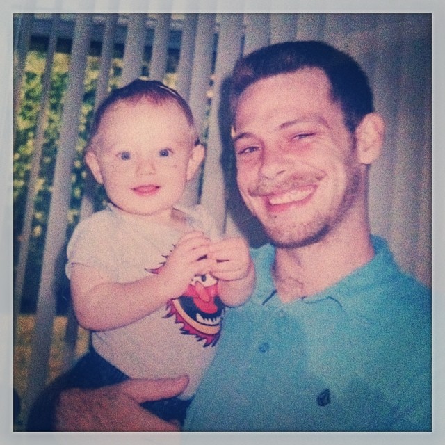 Love you big brother! @chzsticrick  What a handsome father and son!
