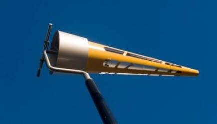 kinetic wind sculpture with micro turbine