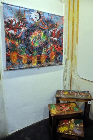 French street Artiste Ouvrier shows his work at Artika Gallery this entire month. Photo: T. Singaravelou