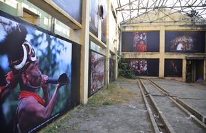The old distillery in Puducherry was transformed into a gallery during
Pondy Photo 2014. Photos: S.S. Kumar